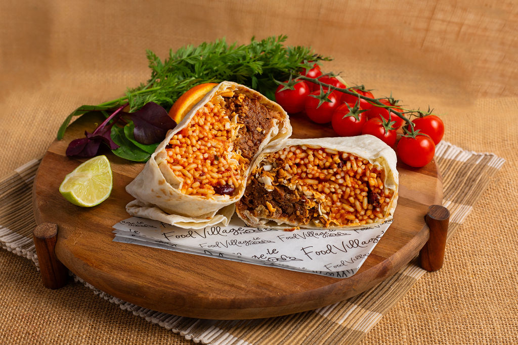 Food Village School Meals Beef and Rice Burrito