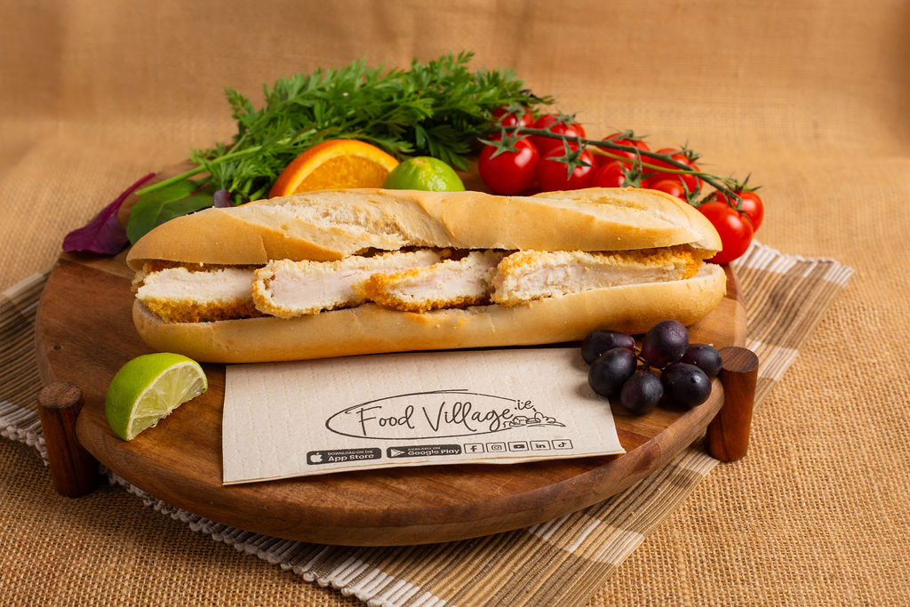 Food Village School Meals Plain Chicken Baguette