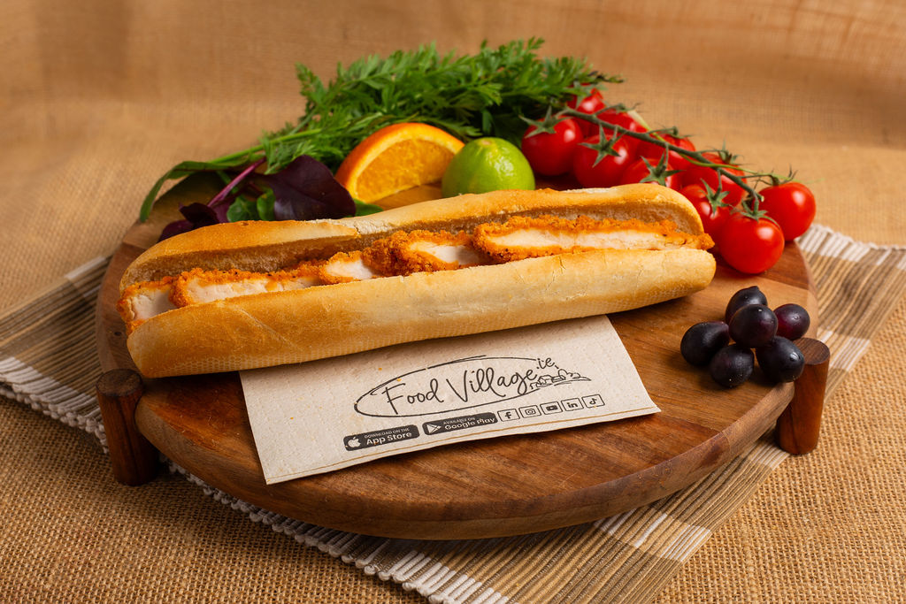 Food Village School Meals Hot & Spicy Chicken Baguette