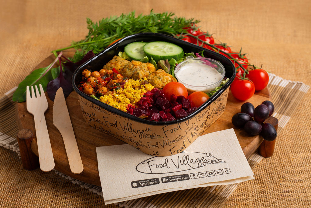 Food Village School Meals Vegan Option Salad