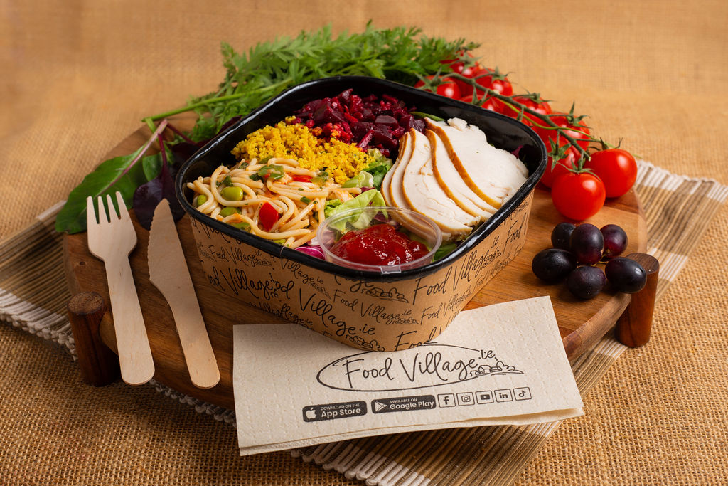 Food Village School Meals Sweet Chilli Chicken Salad