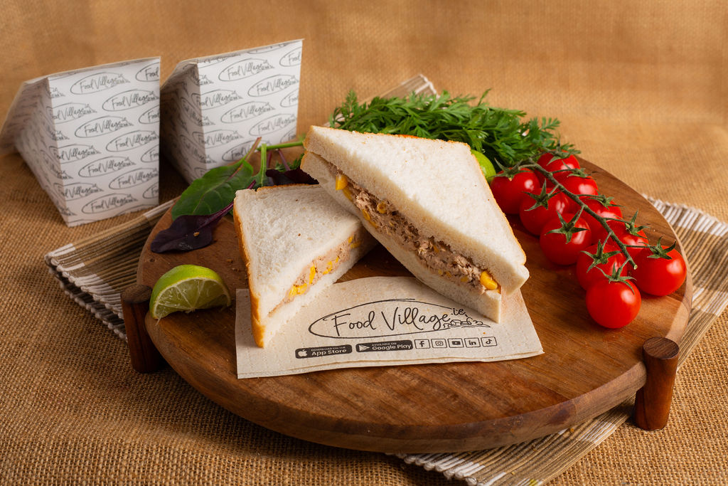 Food Village School Meals Tuna & Sweetcorn on White Mega-Bite Bread