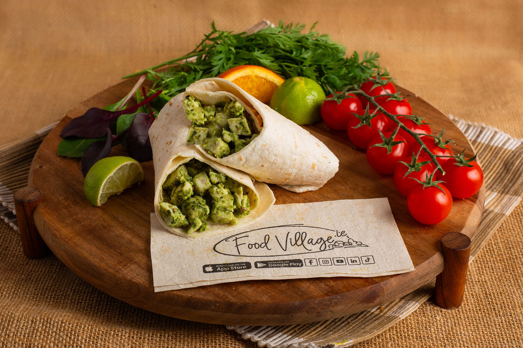 Food Village School Meals Chicken Wrap with Pesto Sauce