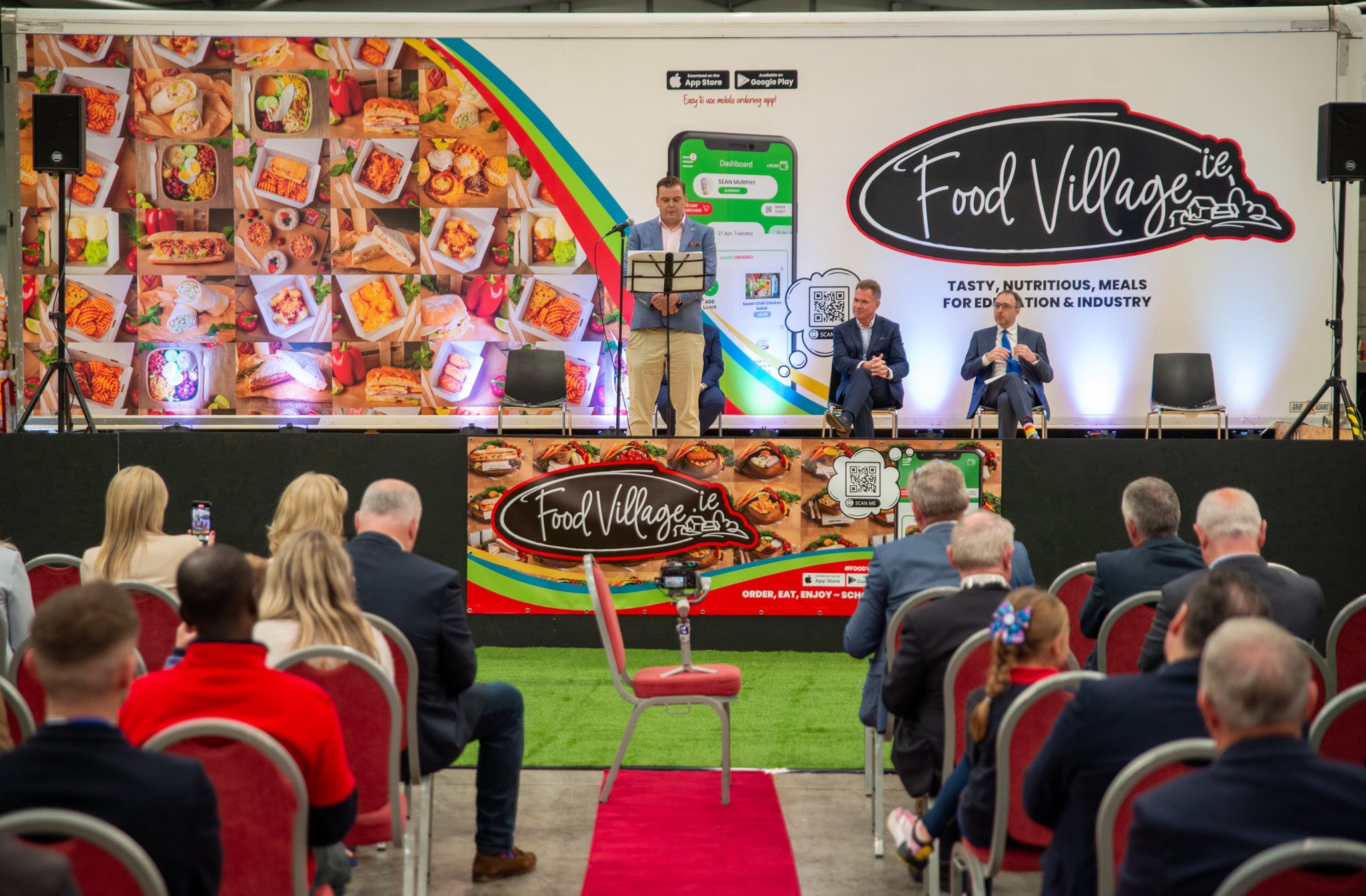 502502067_1518638389481328_3144751690998146332_n Food Village presenting its school meal solutions at an official launch event attended by partners and community members.