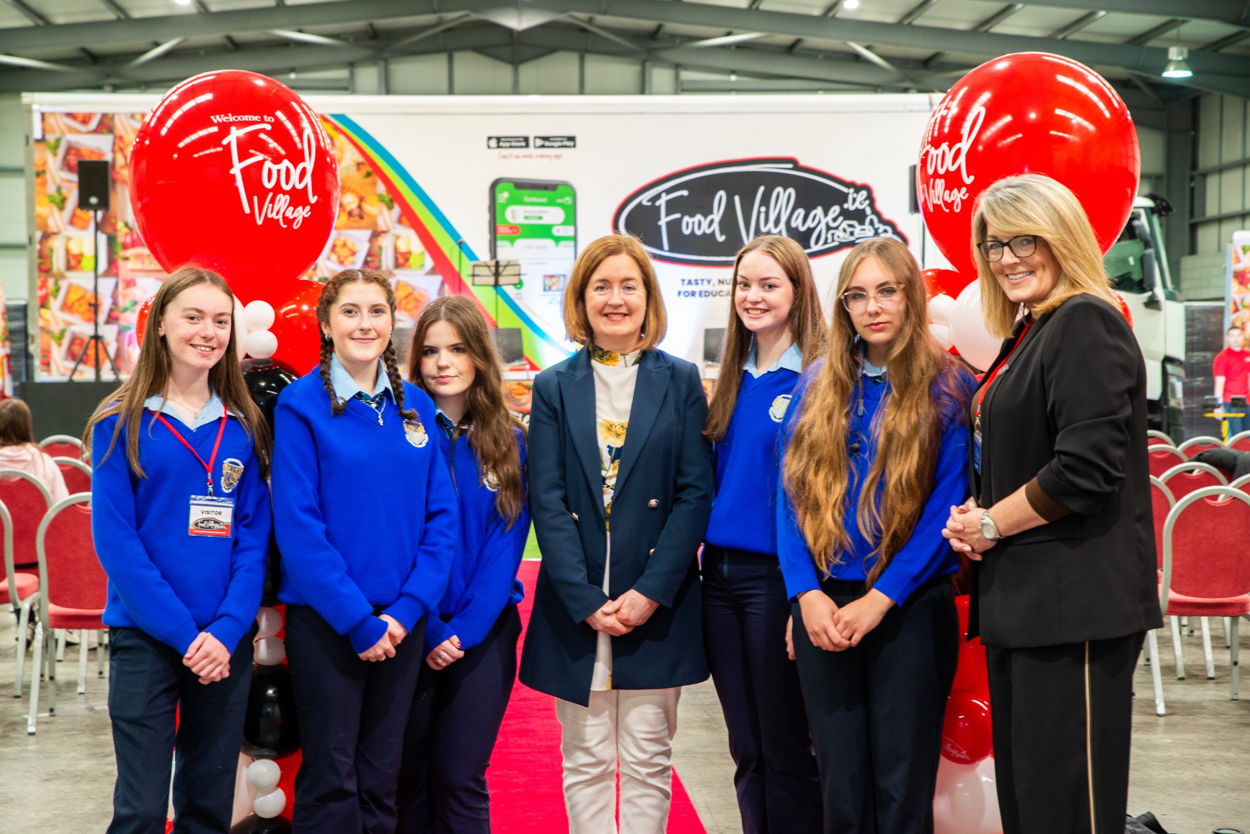 DSC_3453 Students and guests at a Food Village event celebrating school meals, education partnerships and community engagement in Ireland.